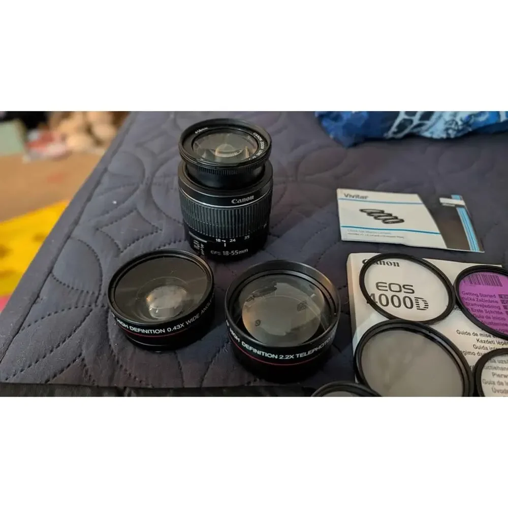 Canon EOS 4000D DSLR Camera Bundle
